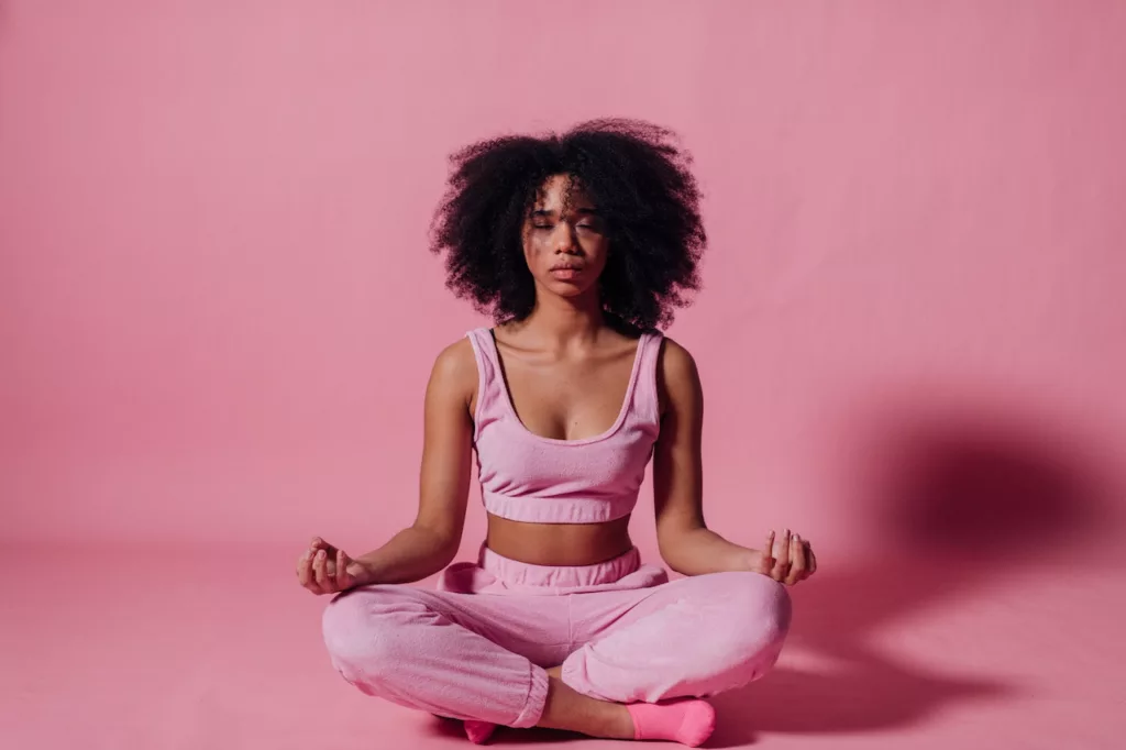 Seeing pink when meditating