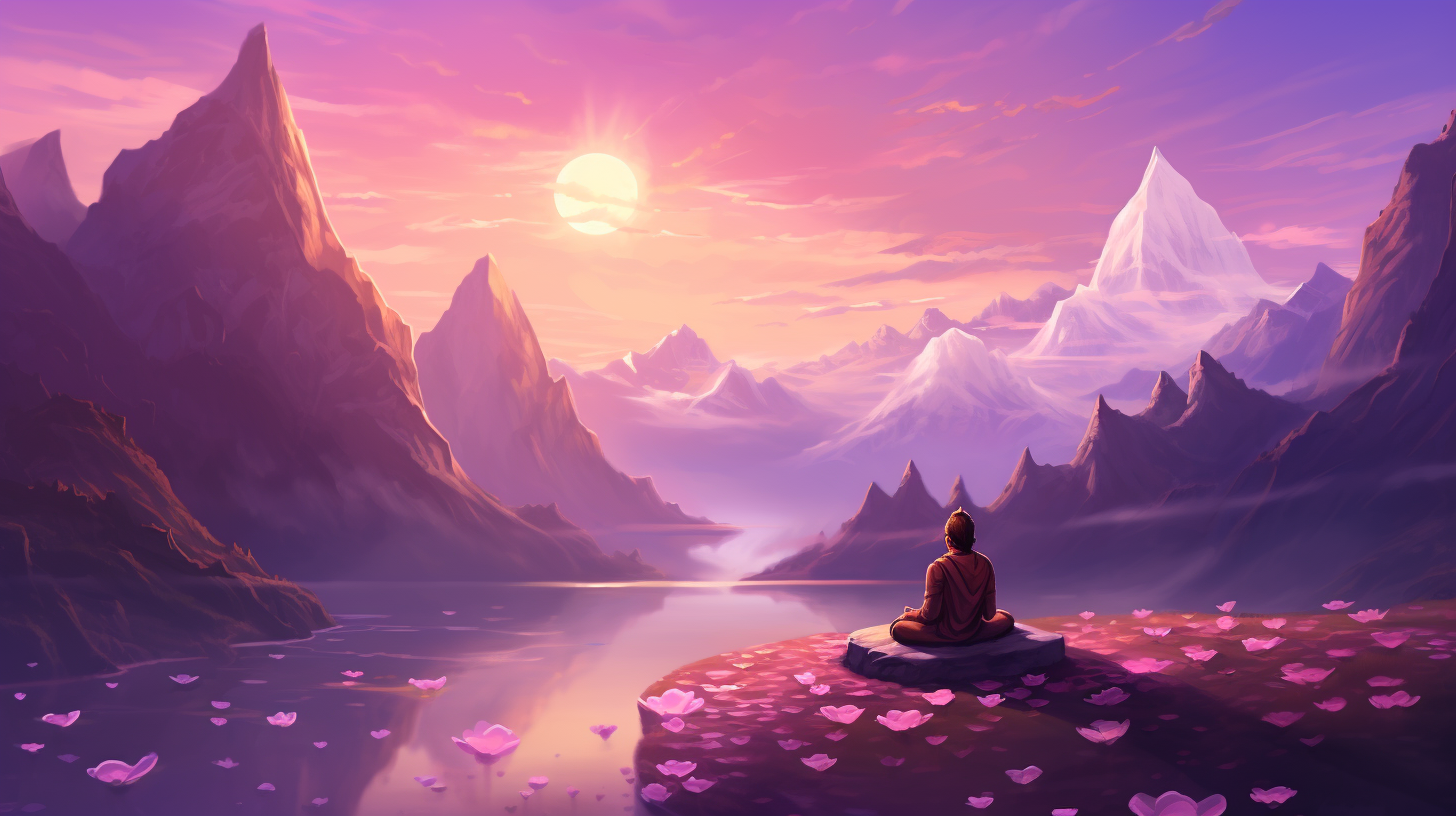 Himalaya meditation wallpaper