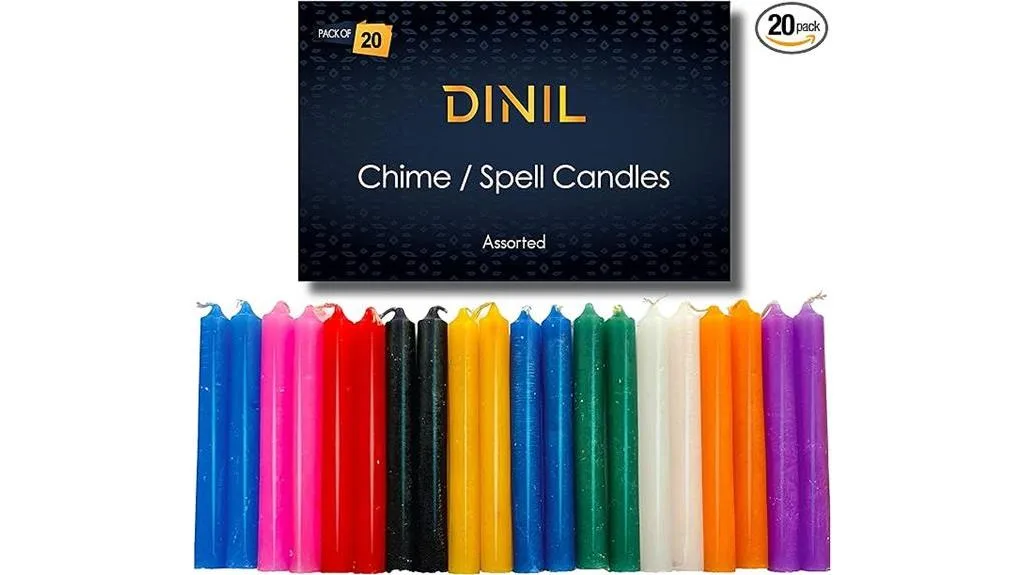 colorful mini taper candles