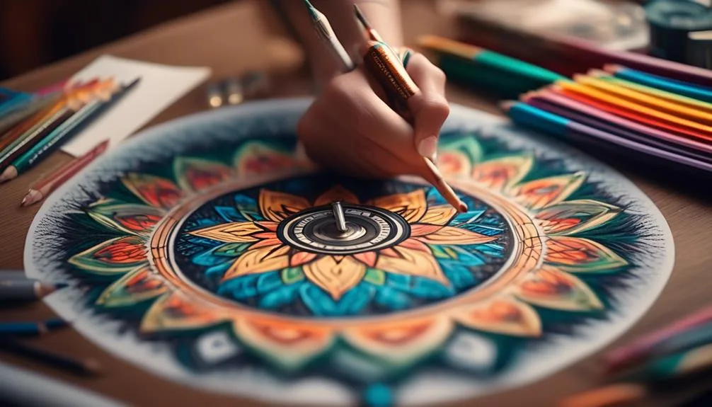 creating intricate mandalas with guidance