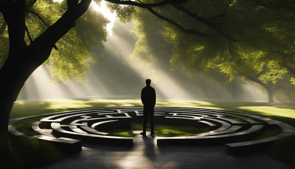 meditative journey through labyrinth