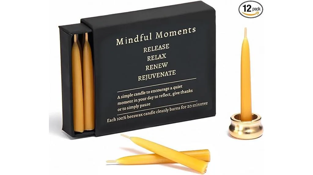 mindful meditation candle set