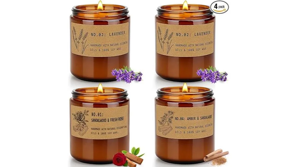 scented candles for aromatherapy