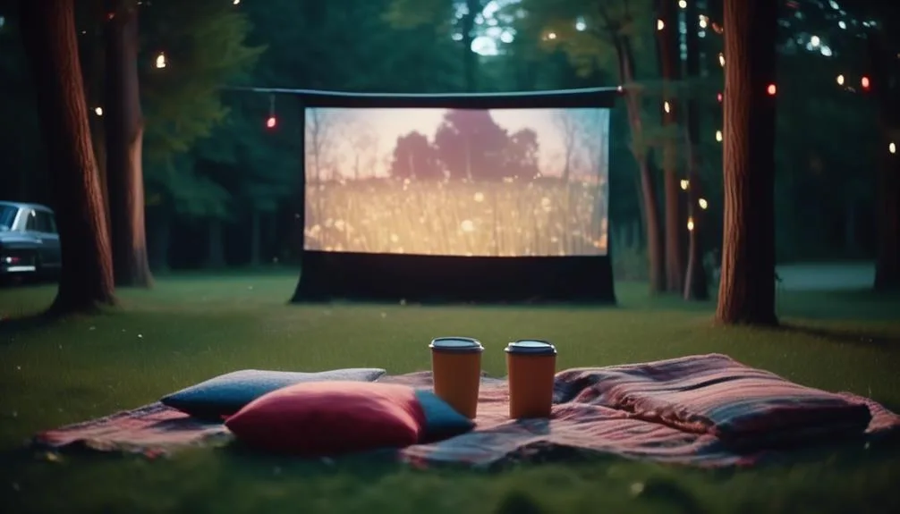 diy outdoor drive in experience