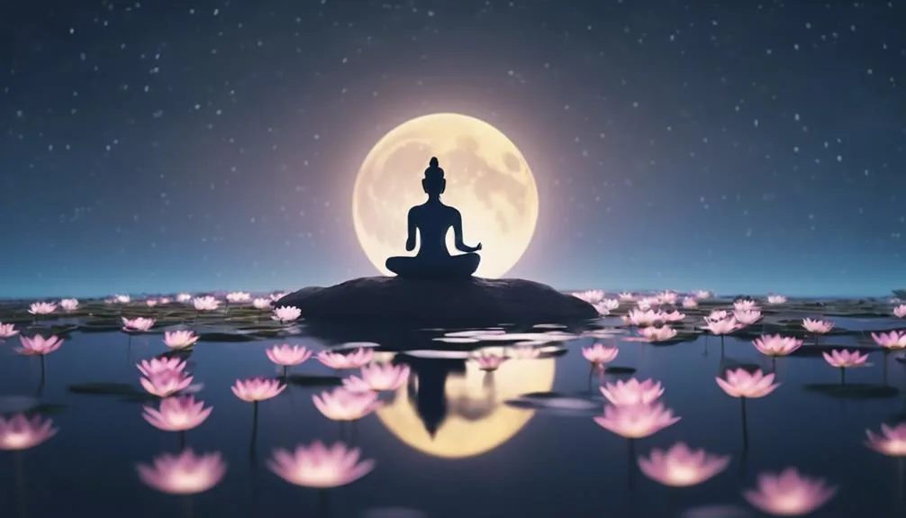meditation in lotus position