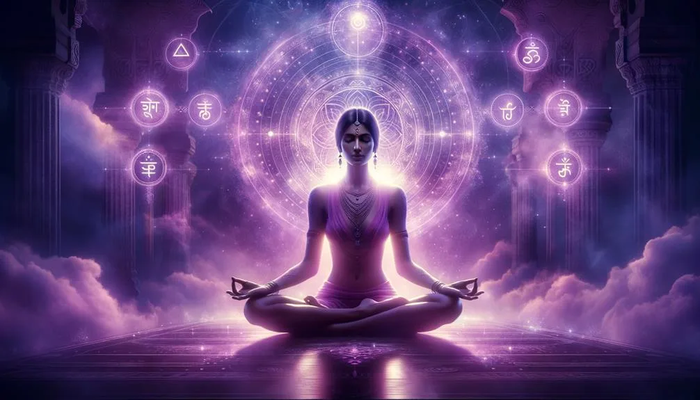 purple visions in meditation