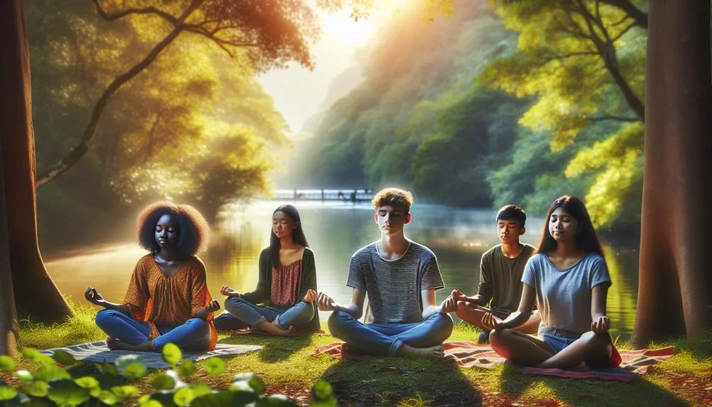 teenagers find peace through mindfulness